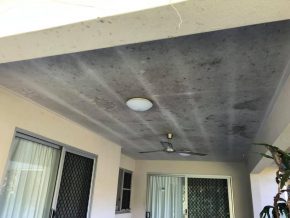 Cairns pressure cleaning ceiling (before)