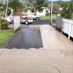 Cairns pressure cleaning driveways (before&after)