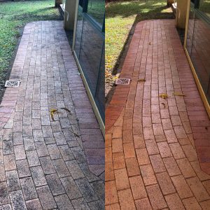 Cairns pressure cleaning paths (before and after)